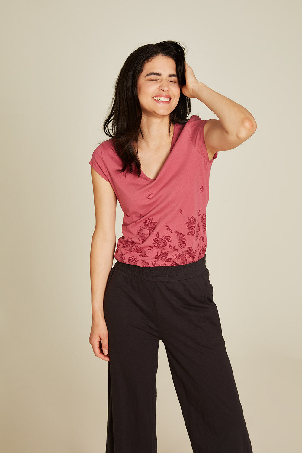 Flower magic jersey shirt