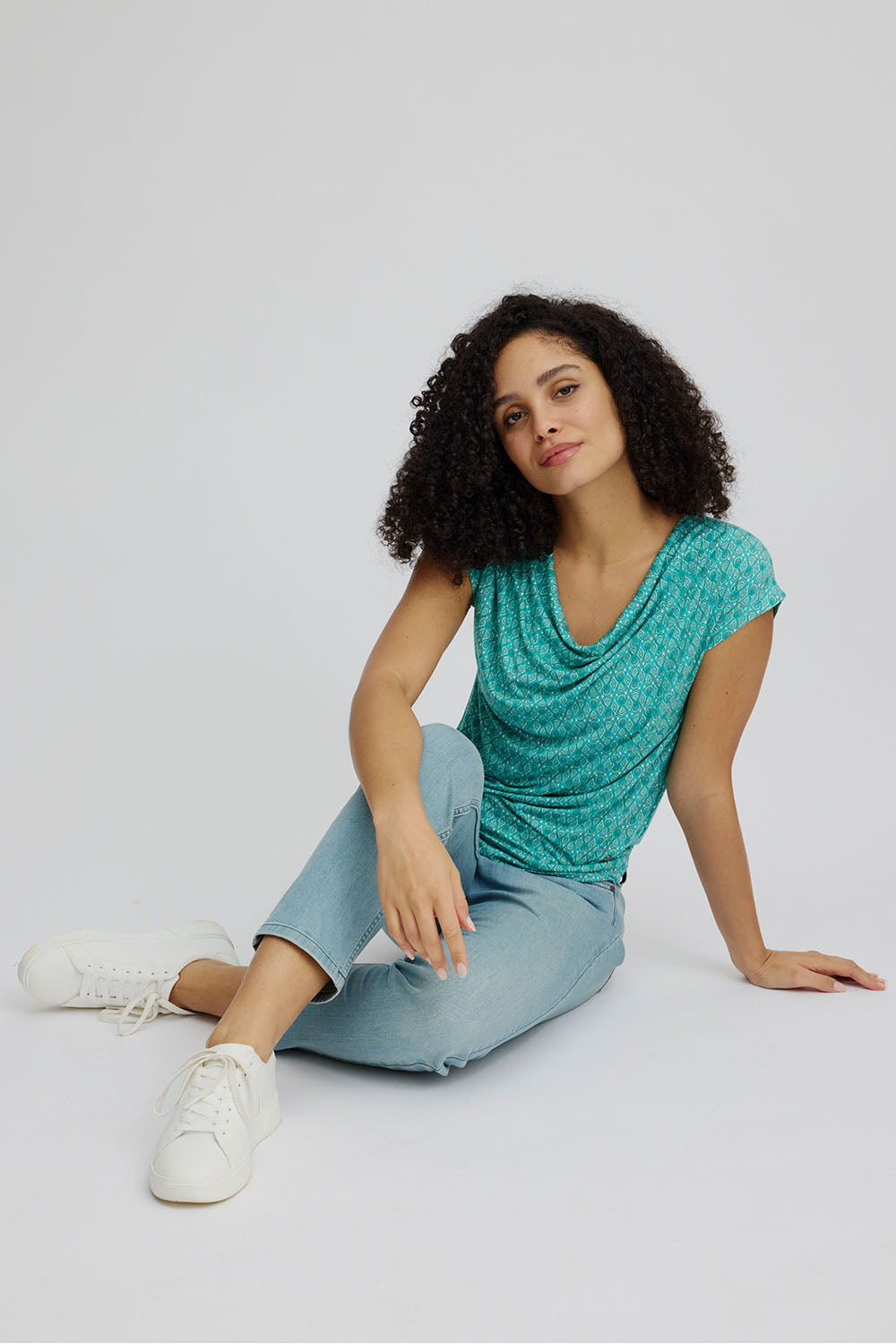 Wasserfall Shirt aus EcoVero™ Viskose