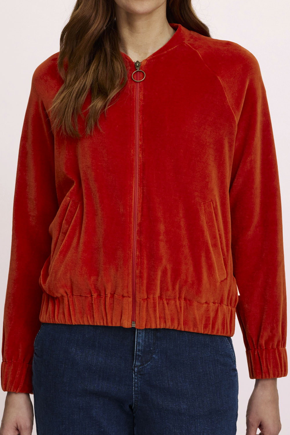 Nicki-Jacke im College Stil