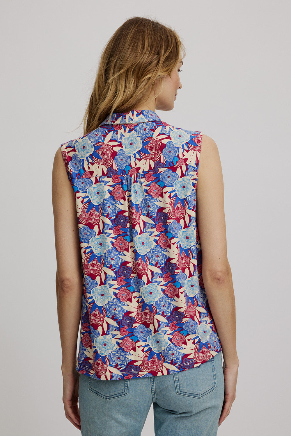Jersey Bluse aus EcoVero™ Viskose