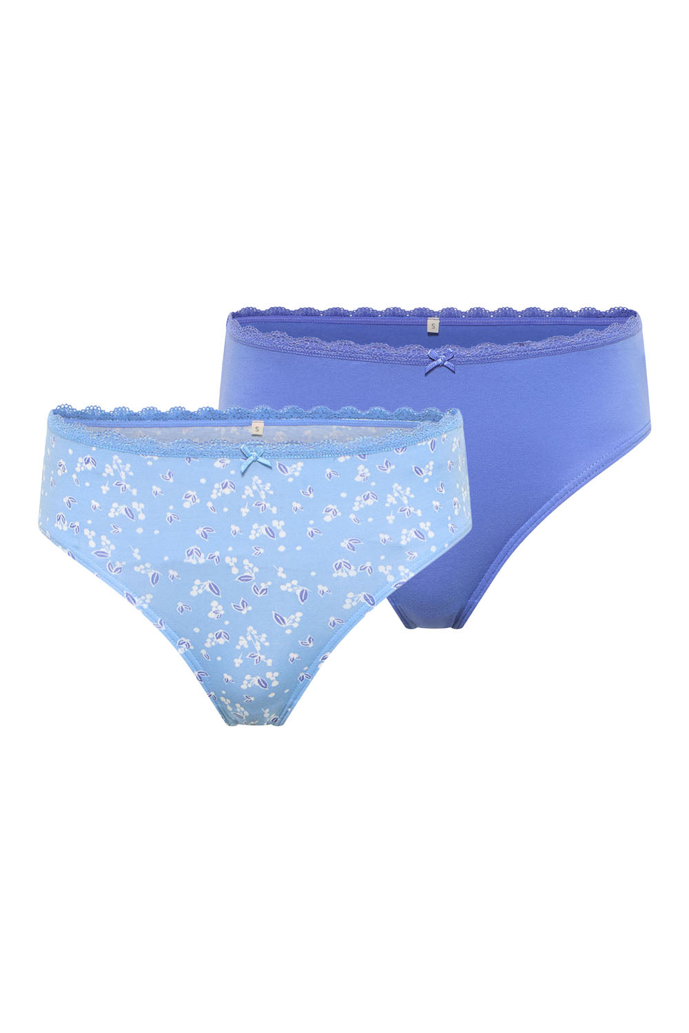 Set of 2 organic cotton jersey briefs Adaa
