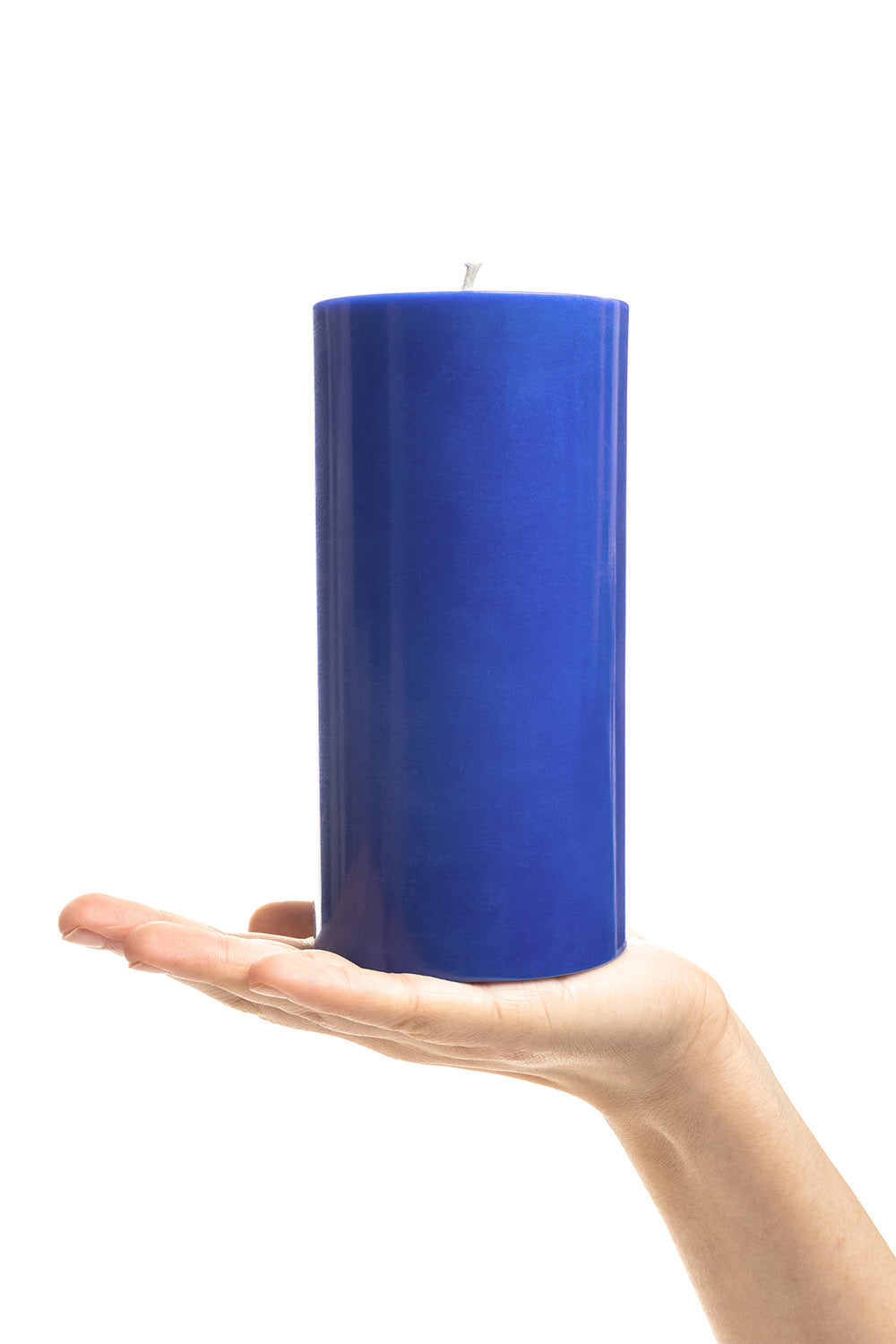 Pillar Candle GLUMI blue