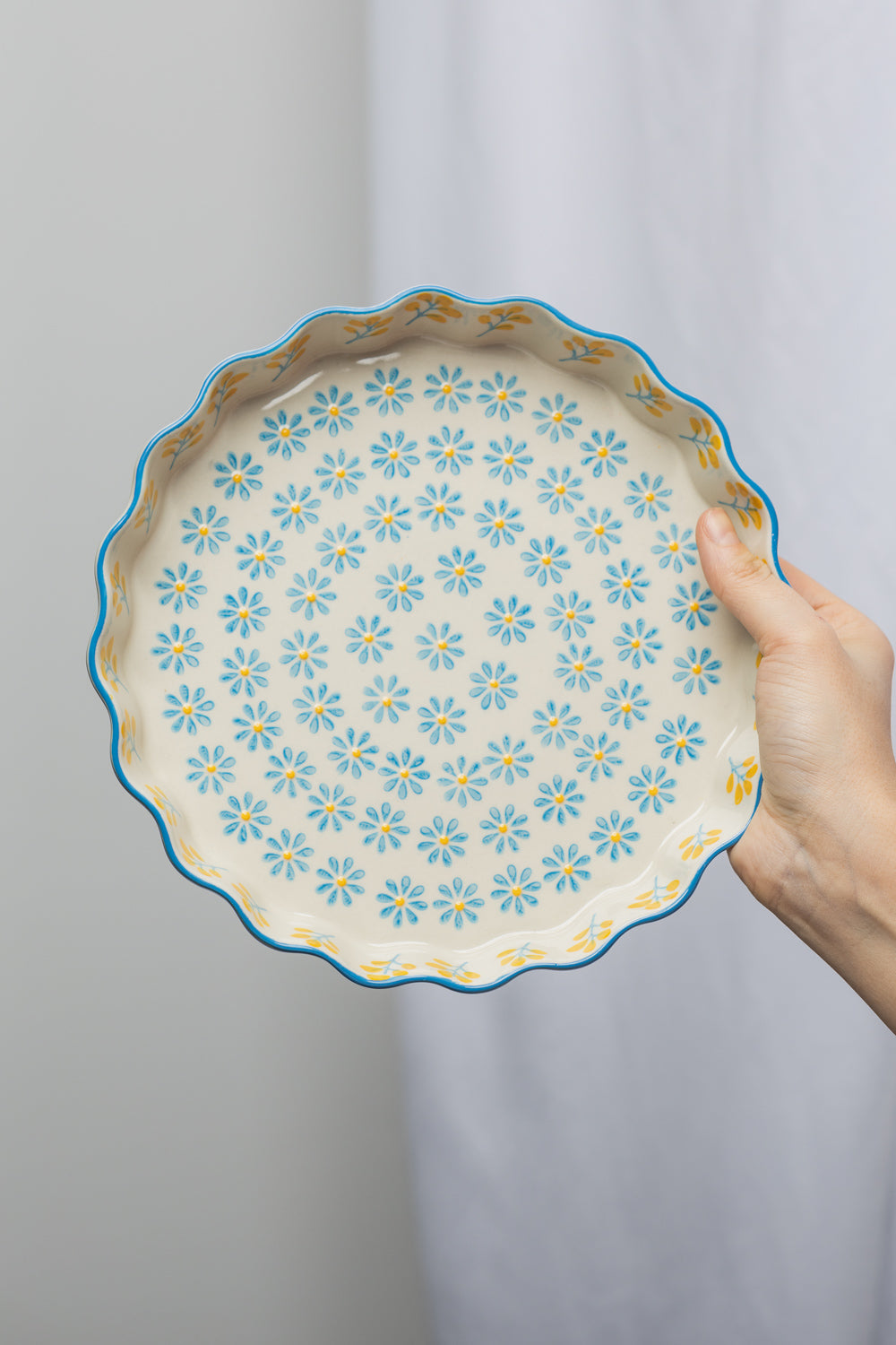Quiche dish FLORAL