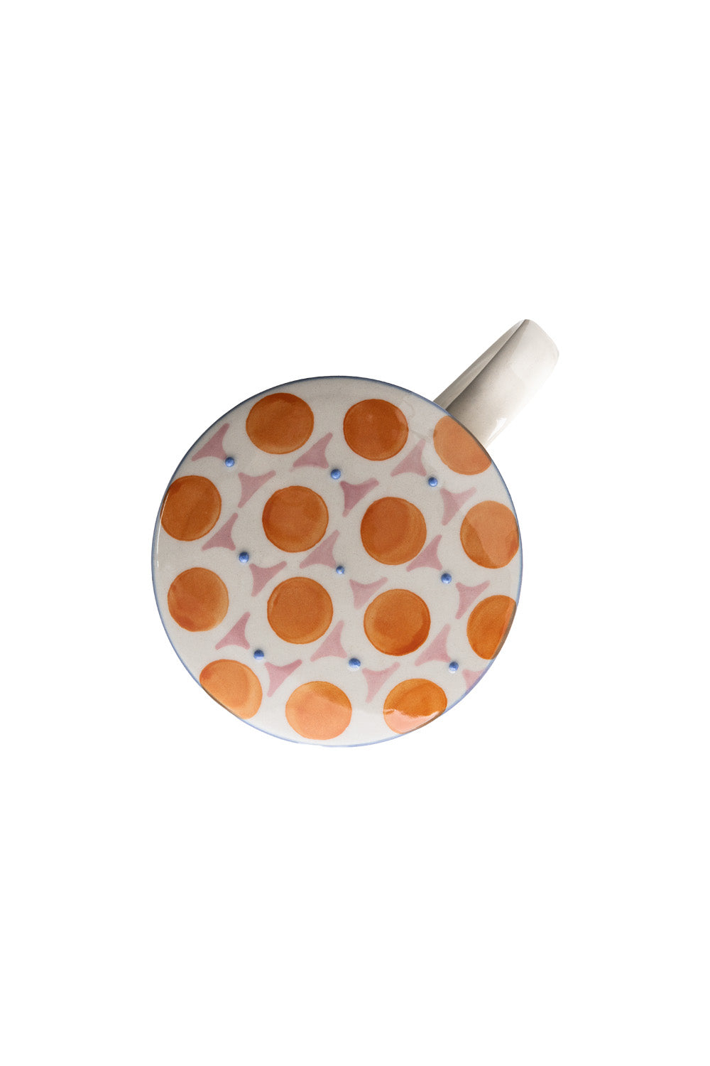 Tasse mit Teesieb RETROFLORIA, handgestempelt