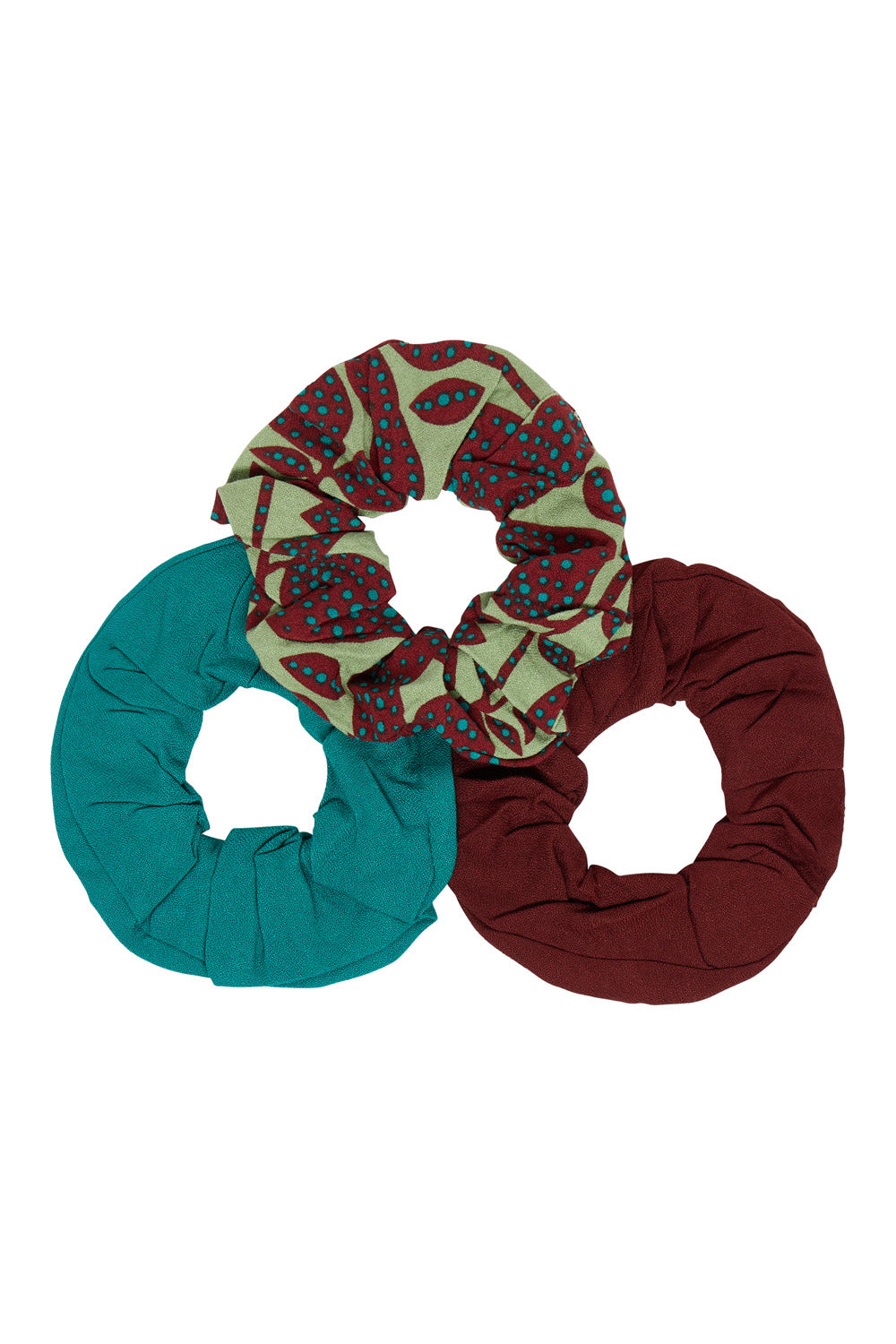 3er-Set Haar Scrunchies