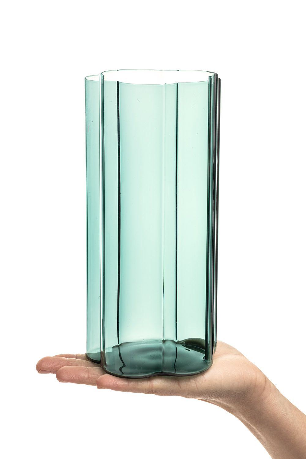 Vase RAIINBOW groß Grün – Borosilikatglas