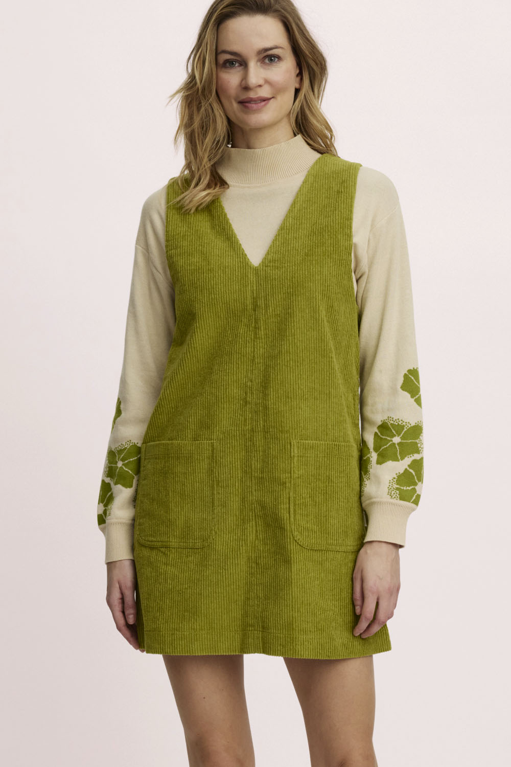 Corduroy dress made from organic cotton