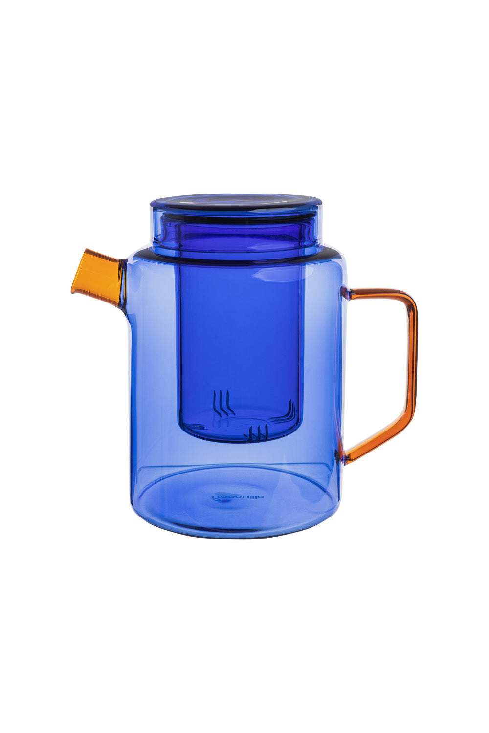 Teekanne RAIINBOW Blau – Borosilikatglas