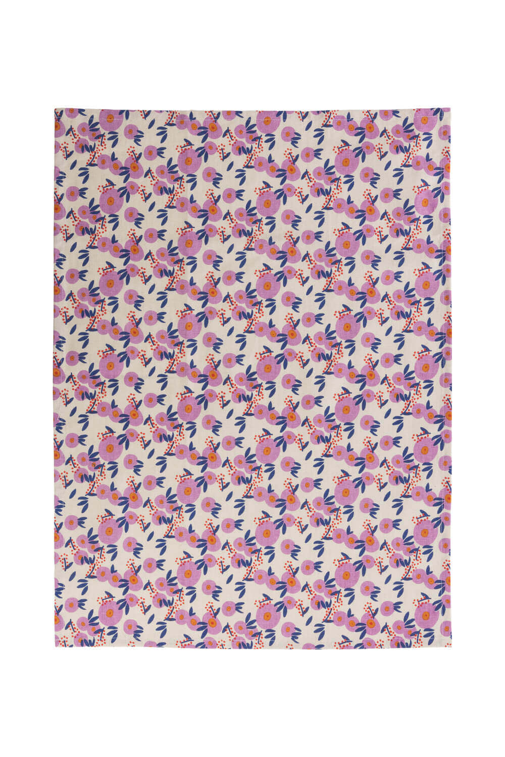 Geschirrtuch VINTAGE GARDEN Pink aus Bio-Baumwolle