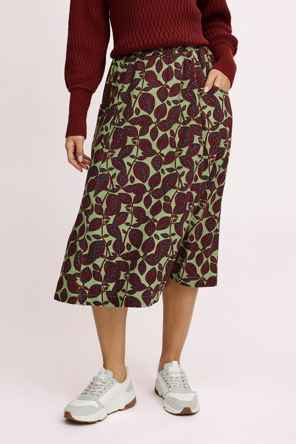 Midi skirt in EcoVero™ viscose