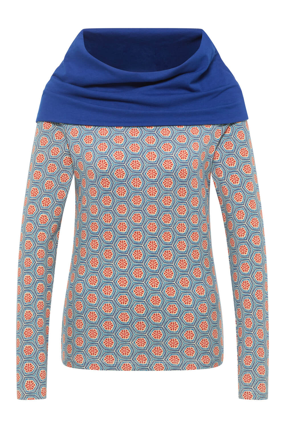 Sweater with large collar