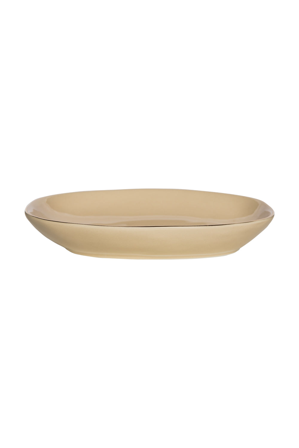 Seifenschale CLASSIC beige mit Goldrand