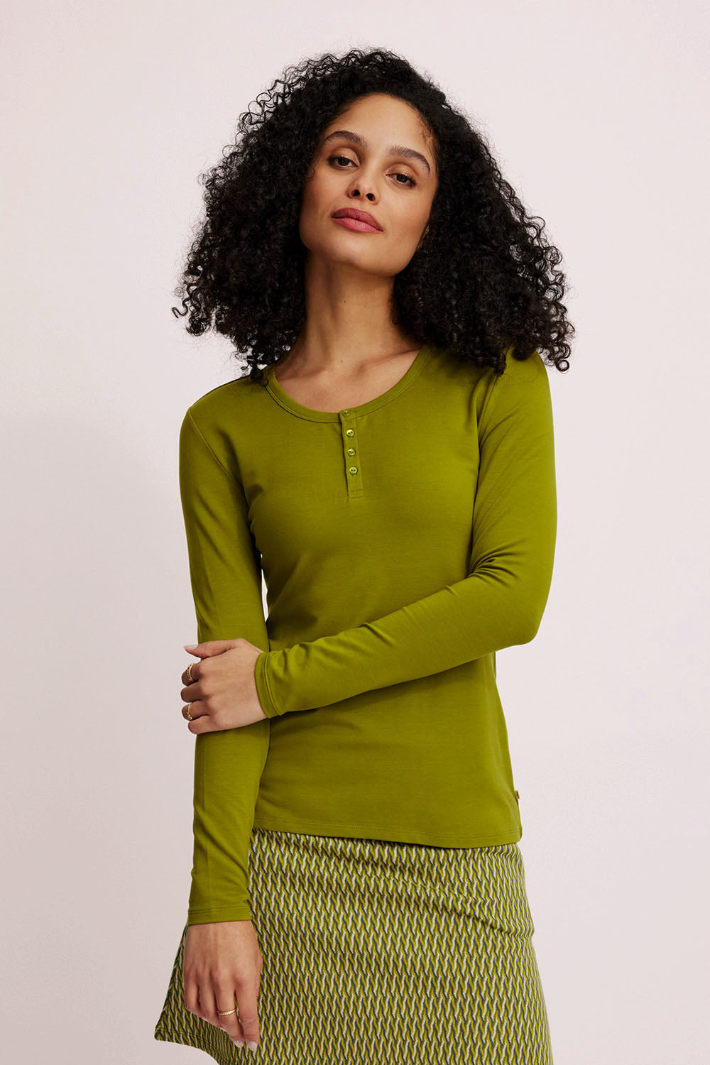 Henley-Shirt aus Tencel™