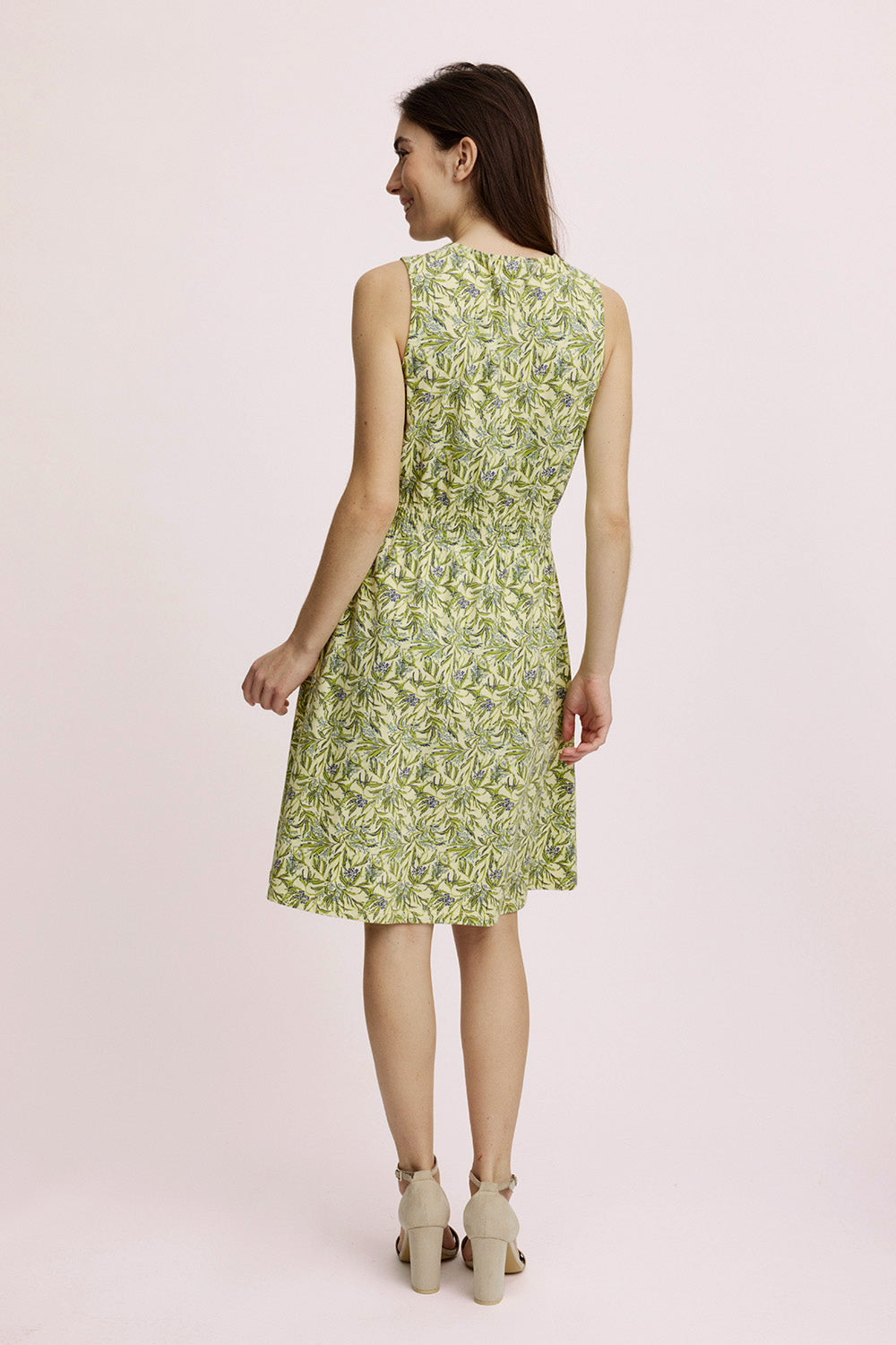 Waisted jersey dress