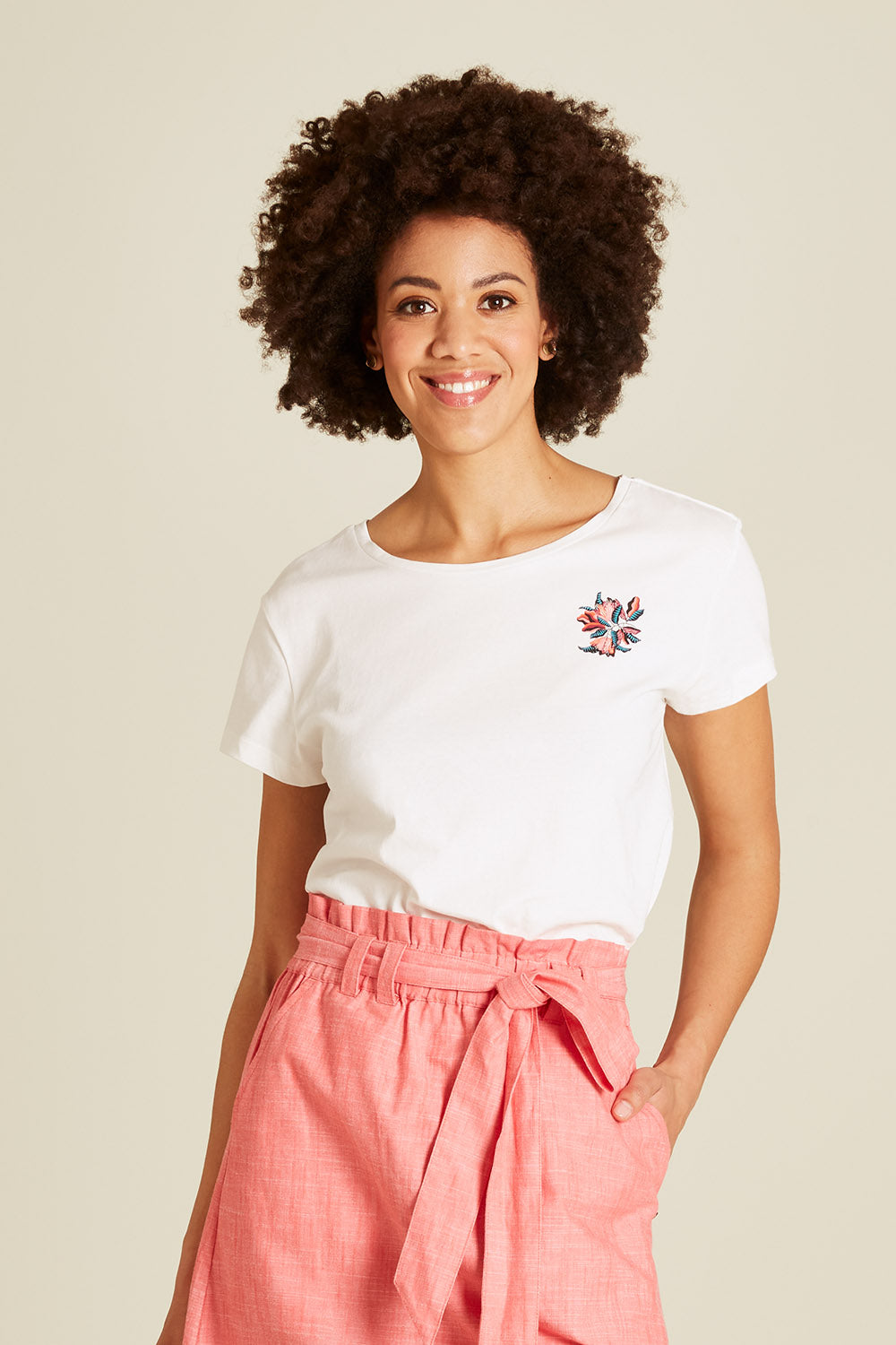 T-shirt with floral print