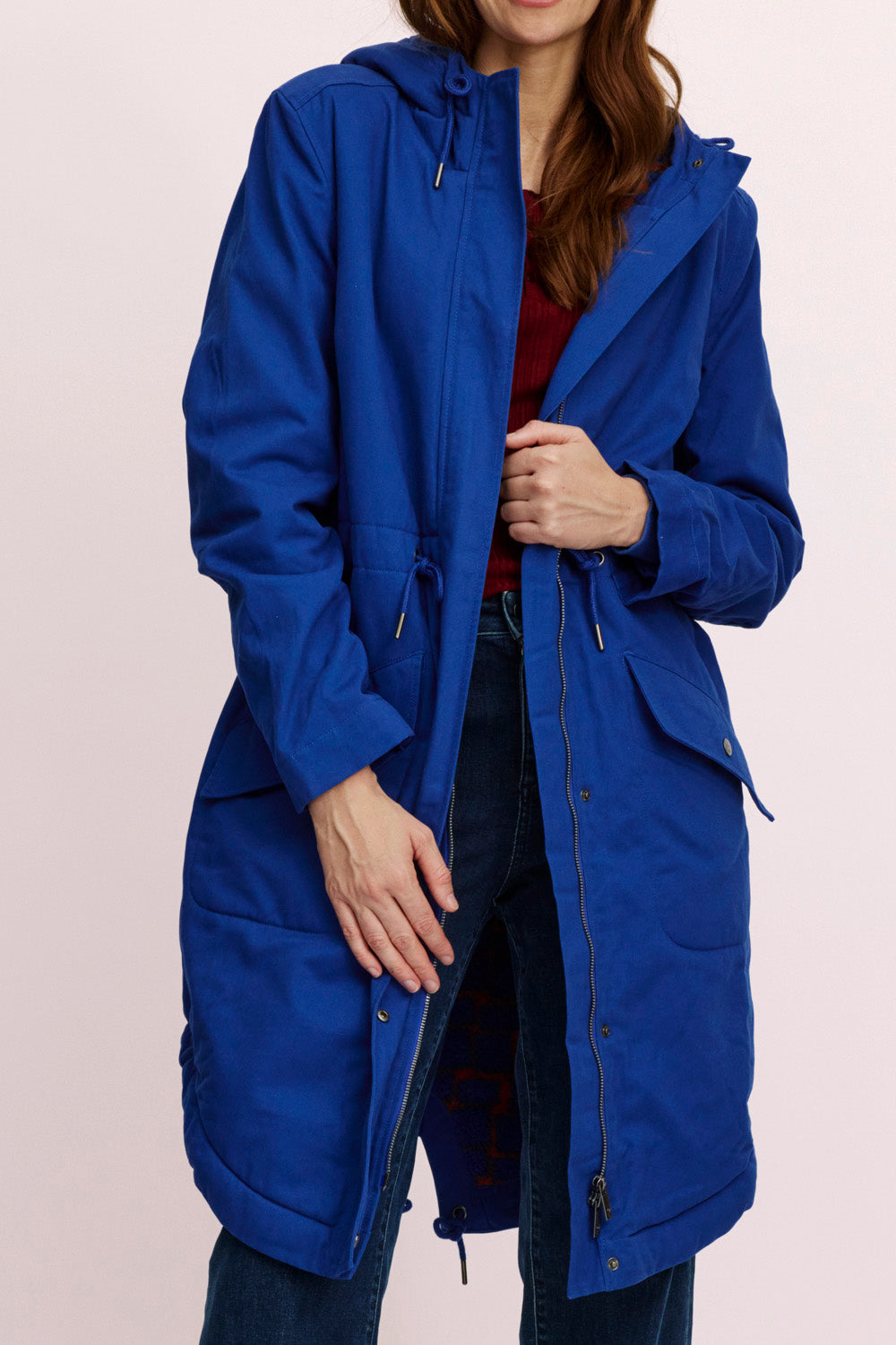 Lined parka made of organic cotton