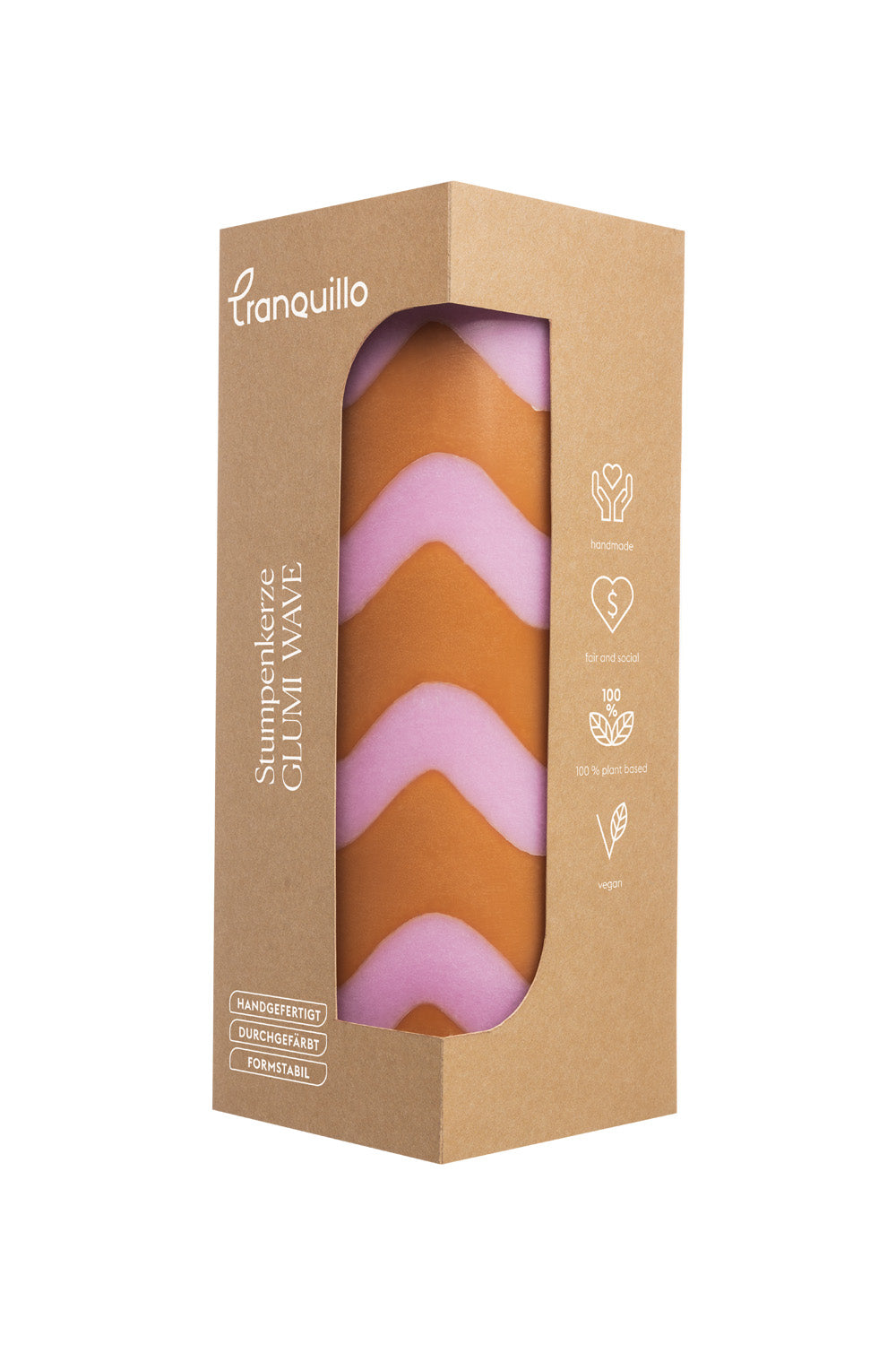 Pillar Candle GLUMI WAVE
