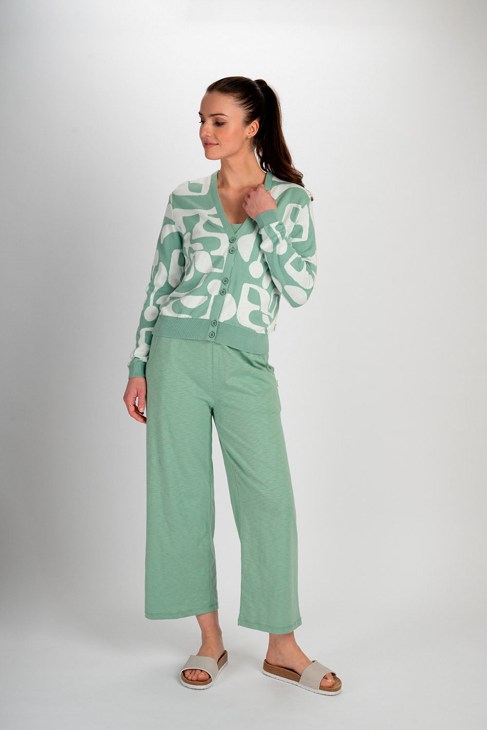Jacquard Strickjacke