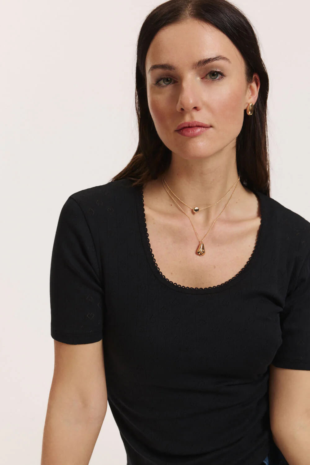 Ajour-Shirt Camilaa aus GOTS-Bio-Baumwolle