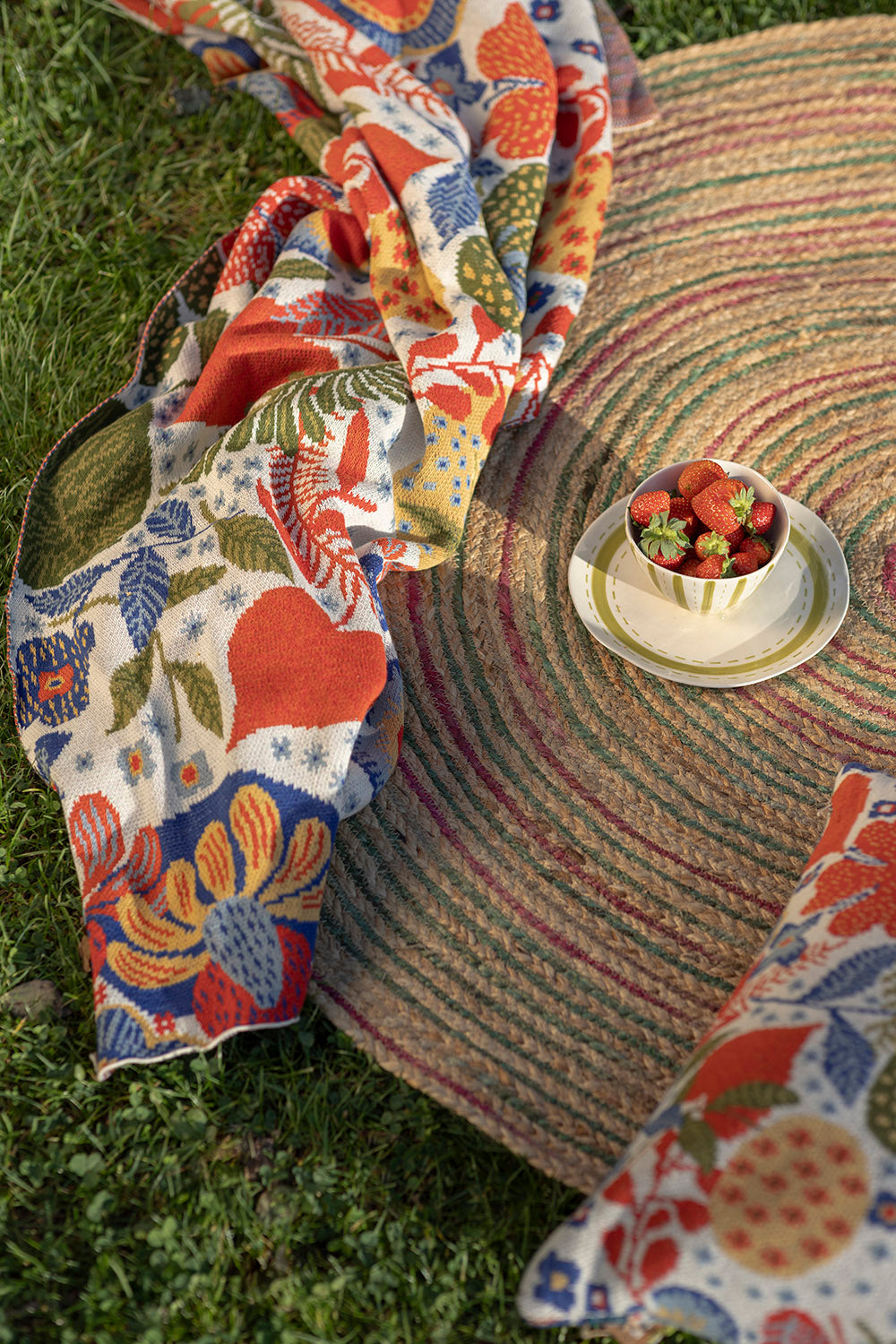 Strickdecke Flower