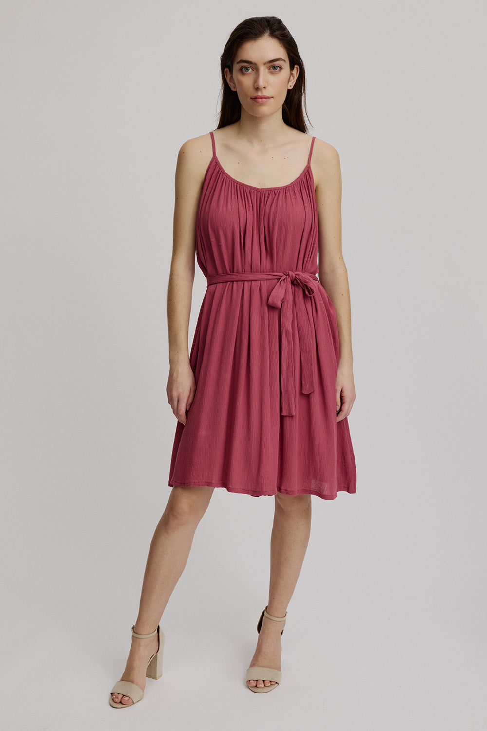 Spaghetti- Krinkel- Kleid