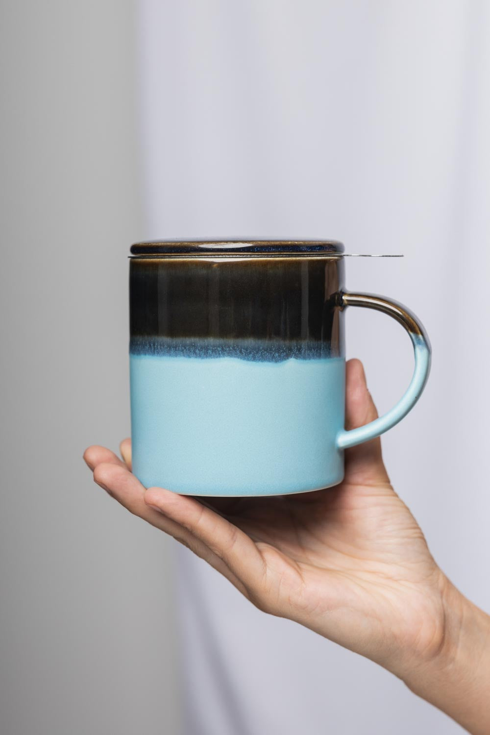 Cup with tea strainer INDUSTRIAL 410 ml