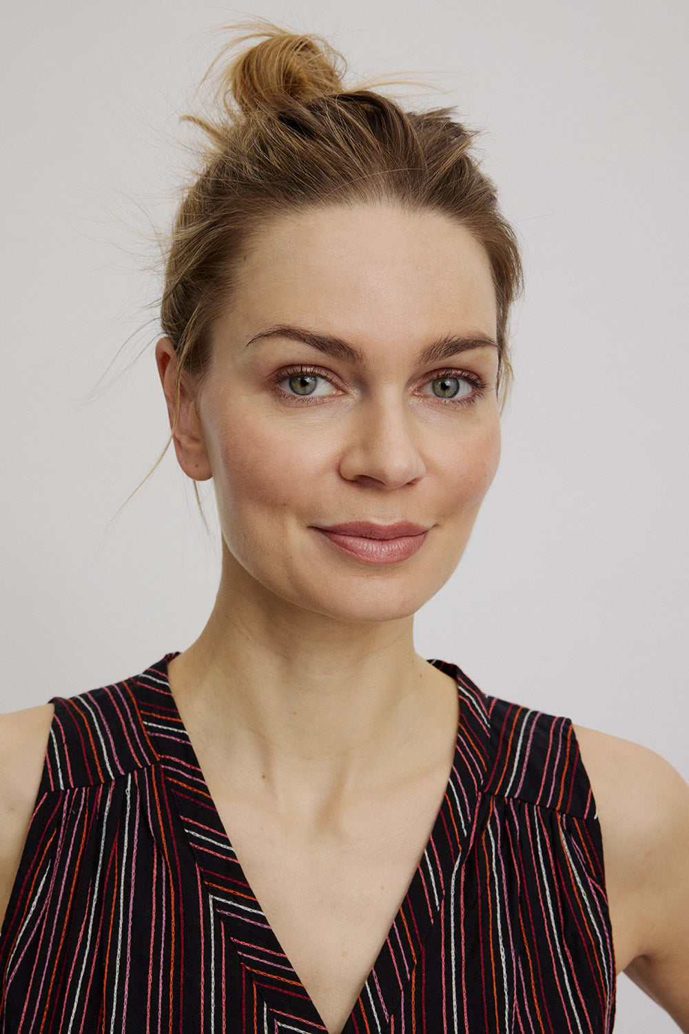 Bluse in Leinenoptik