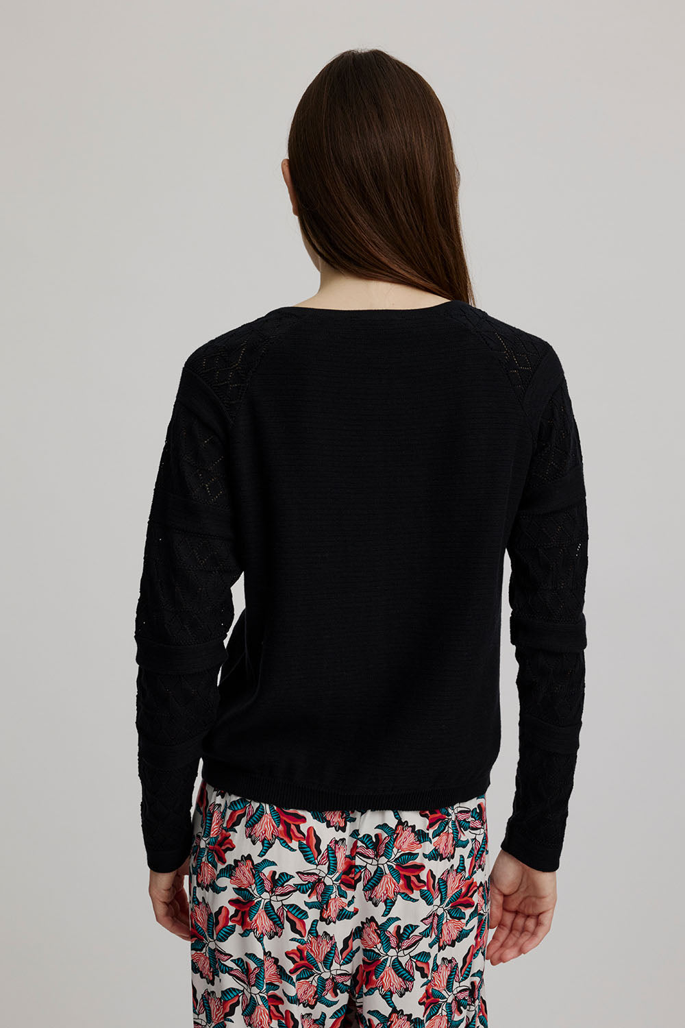 Ajour knitted cardigan