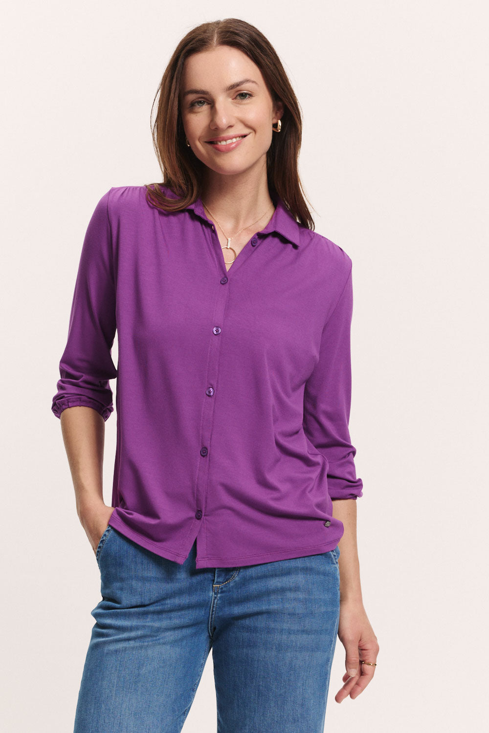 Jerseybluse Kaaty aus EcoVero™ Viskose