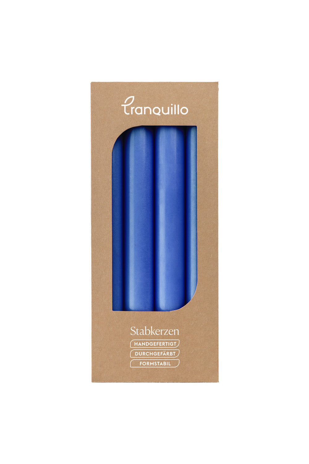 Taper Candles GLUMI blue Set of 4