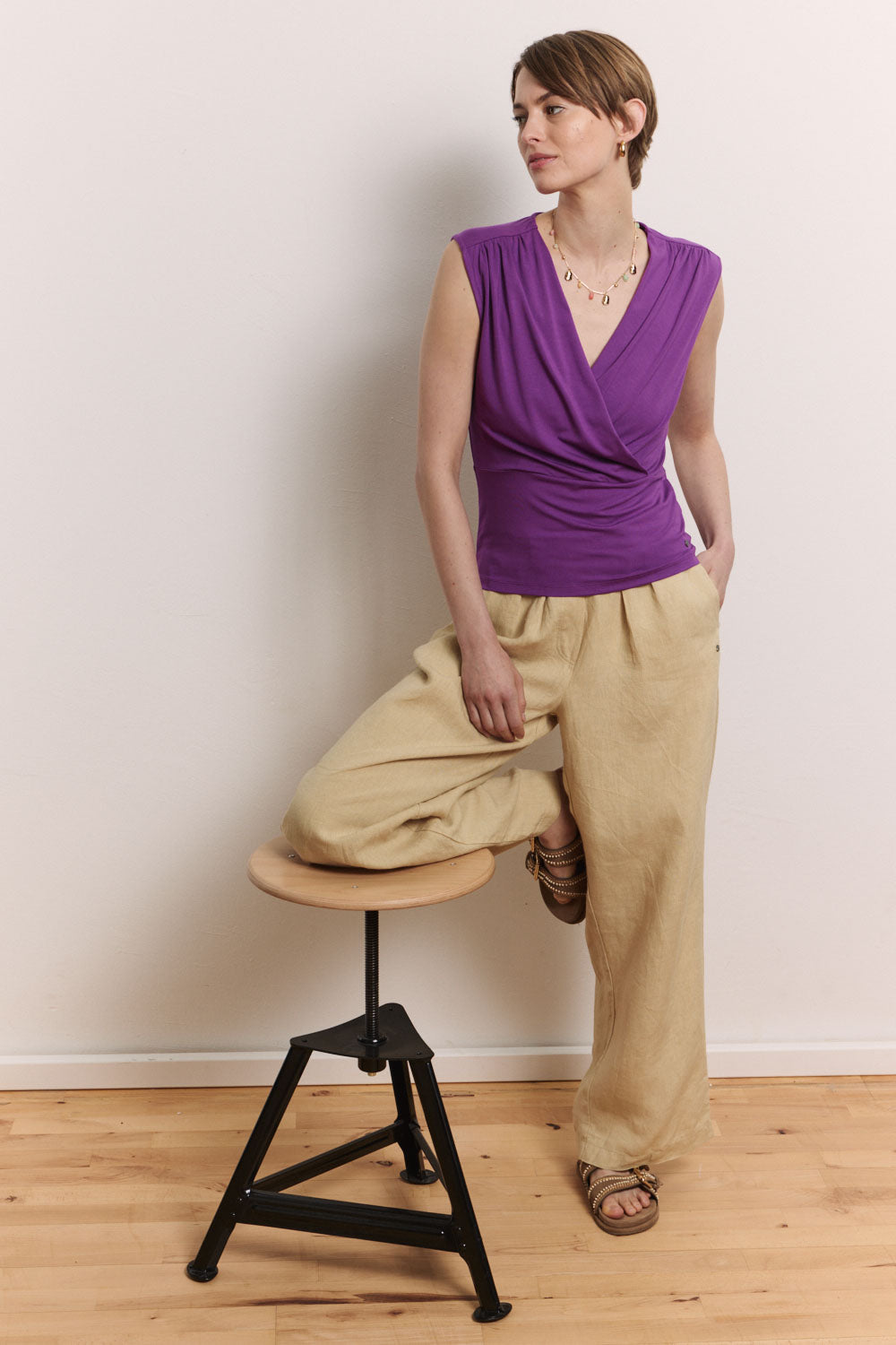 EcoVero™ Viscose Jersey Top Jaane