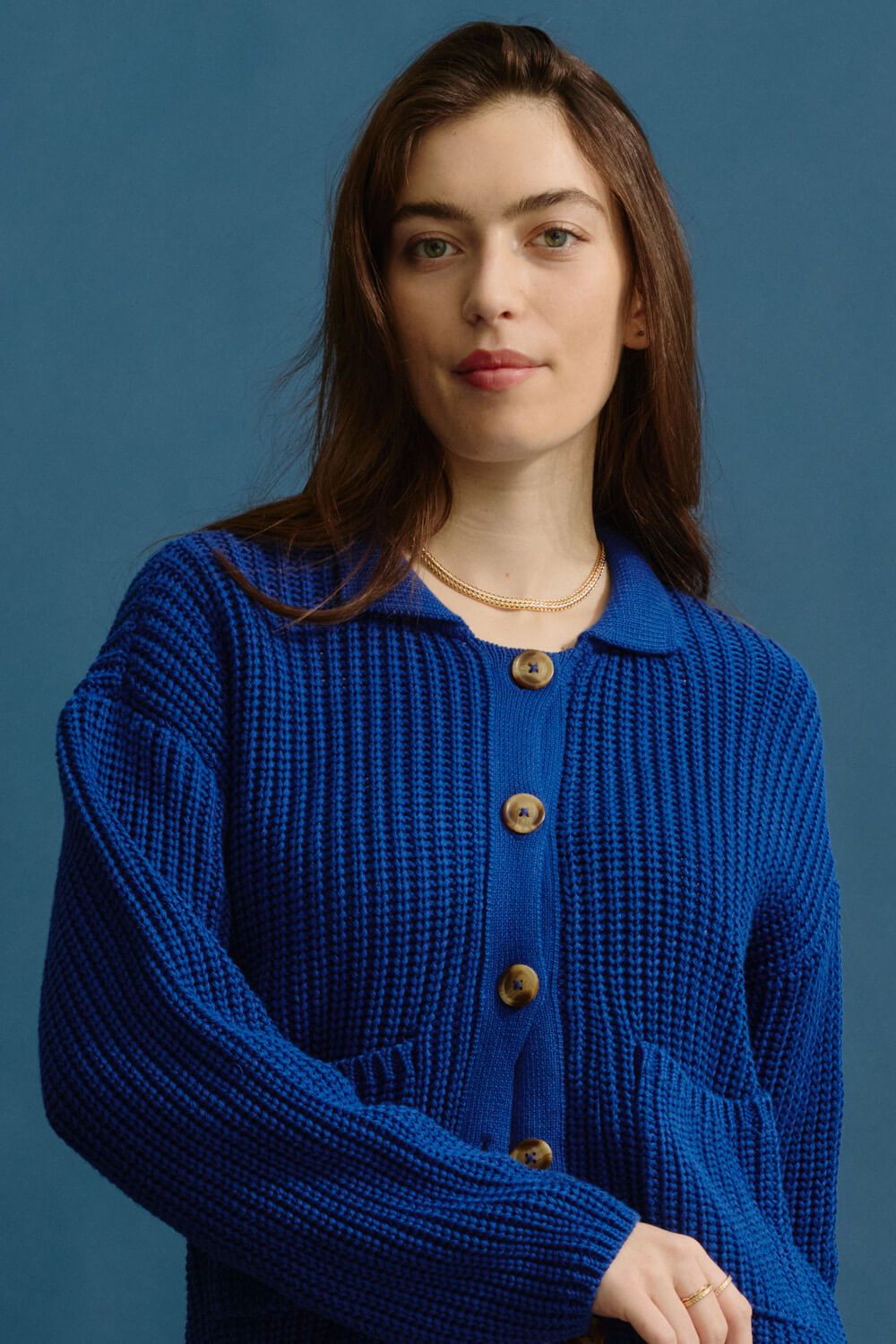 Strickjacke im Retro-Look