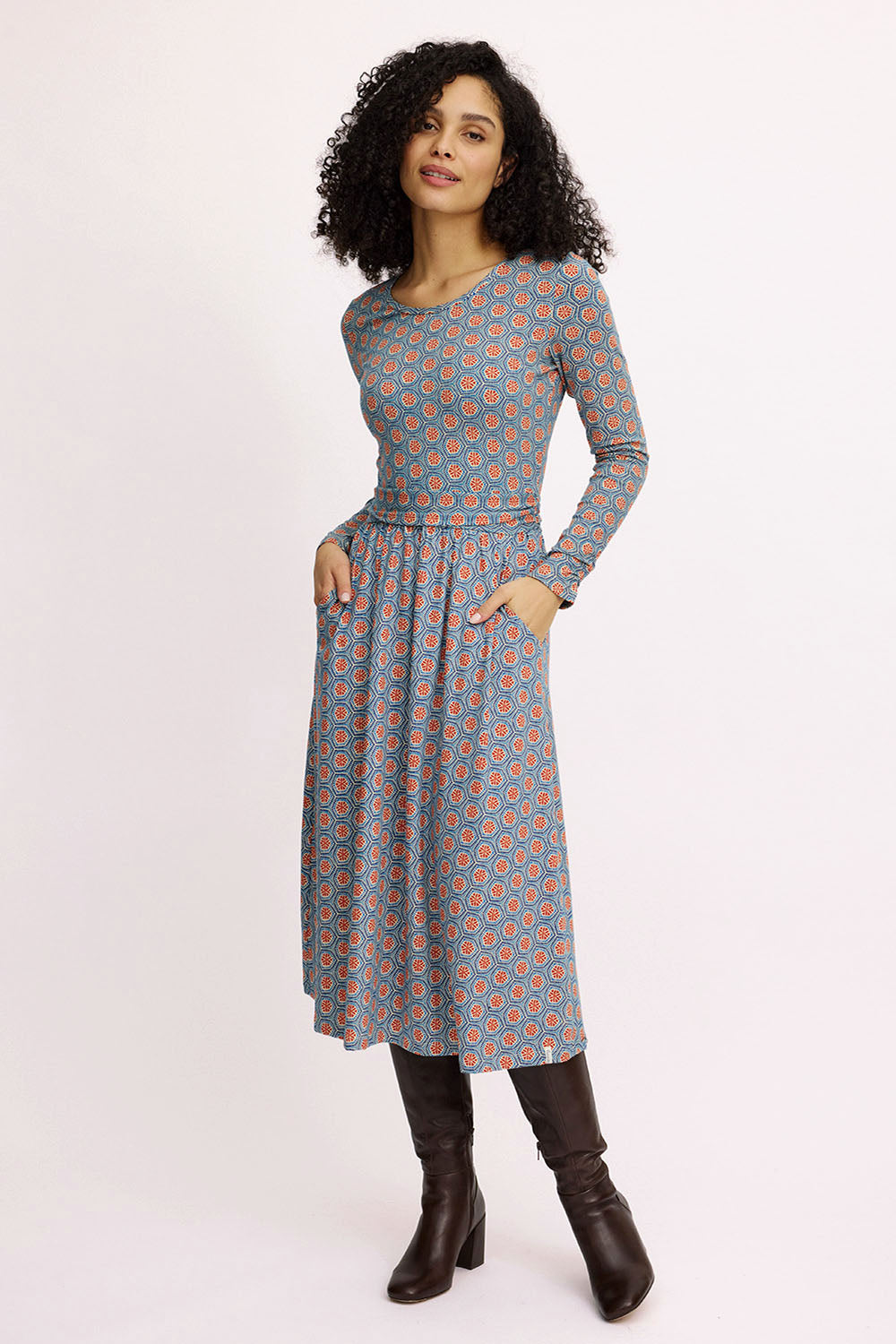 Fitted jersey dress
