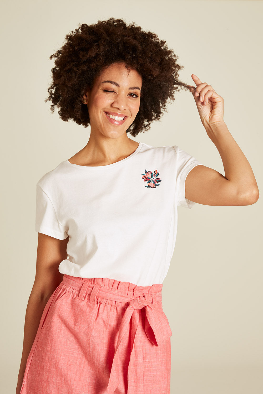 T-shirt with floral print