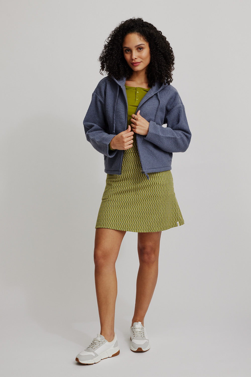 Cosy jacket made from milled wool