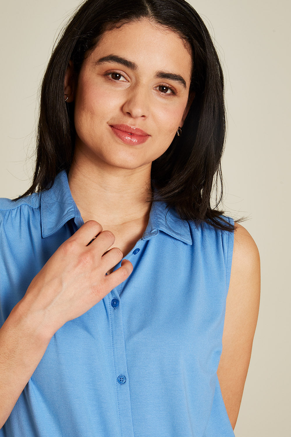 Jersey Bluse aus EcoVero™ Viskose