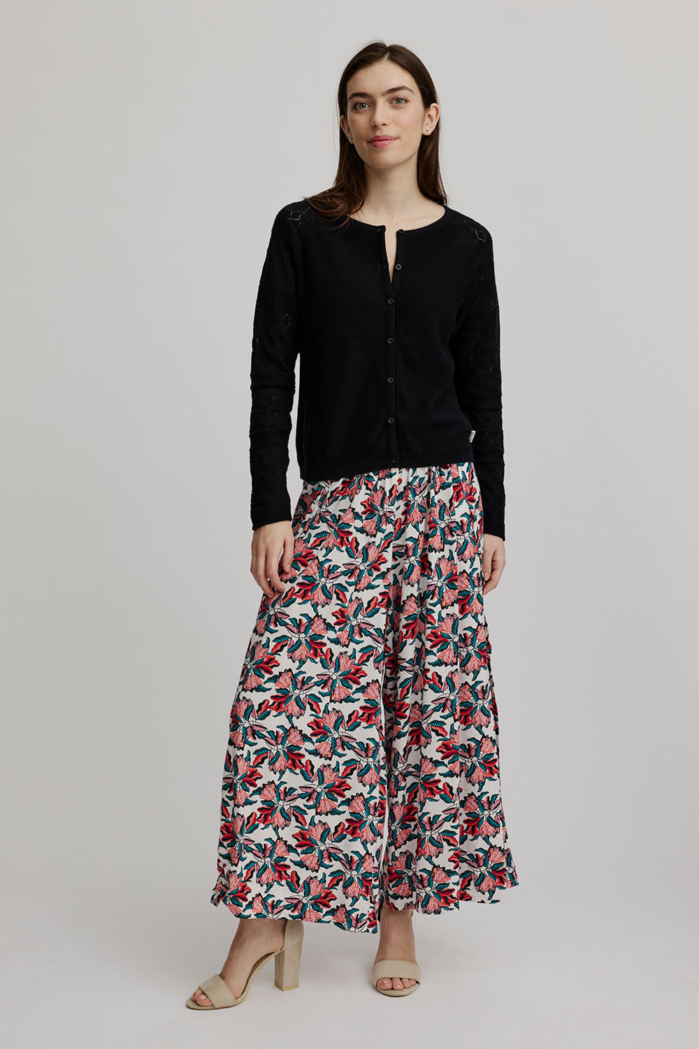 Ajour knitted cardigan