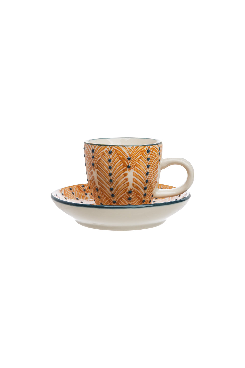 Espresso-Set MIIX'N'MATCH Orange – Steinzeug