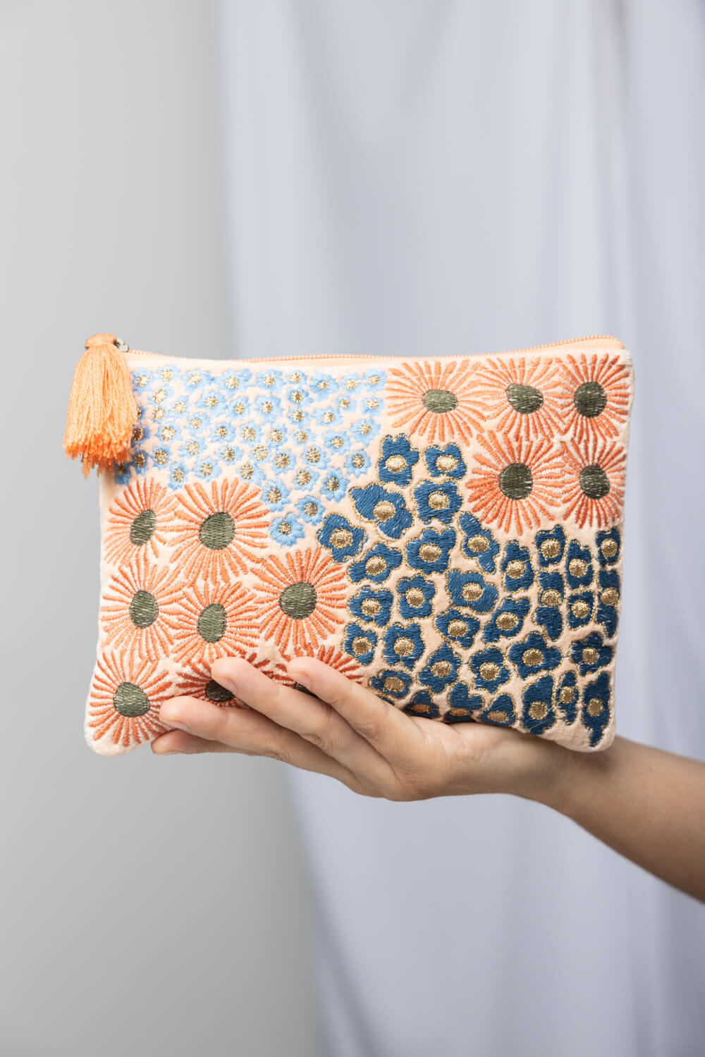 Velvet bag FLOWER