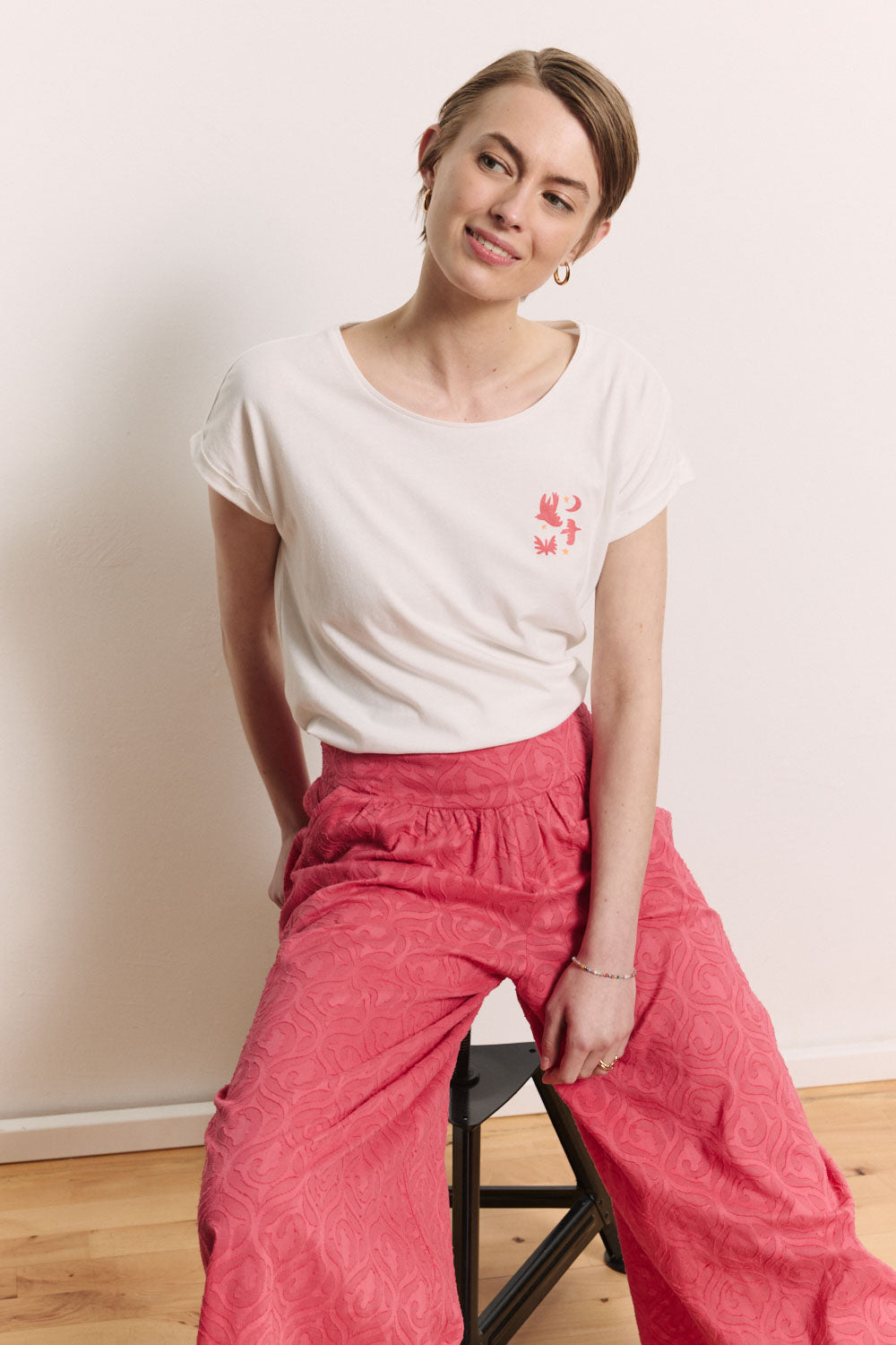 2er-Set Jerseyshirt Theaa aus Bio-Baumwolle