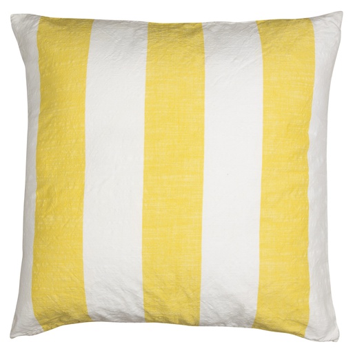 Cushion cover yellow stripes 60x60 cm