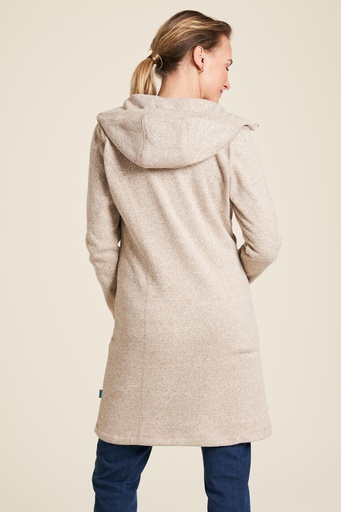 Fleece coat with clearance hood