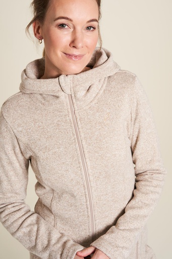 Fleece-Jacke mit Kapuze