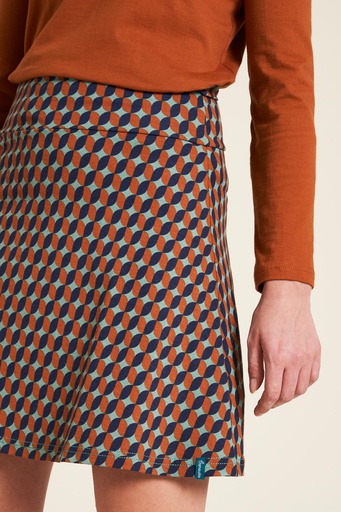 Orange houndstooth cheap skirt