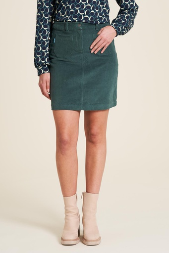 Dark green corduroy outlet mini skirt