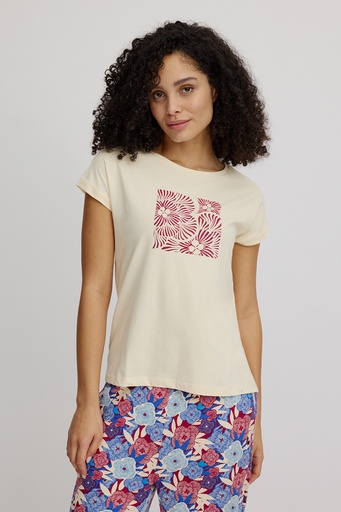 T-Shirt mit floralem Print