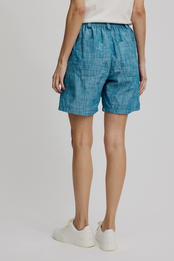 High Waist Shorts in Leinenoptik