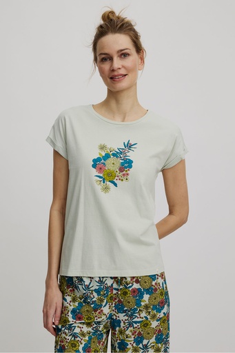 T-Shirt mit floralem Print