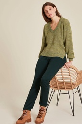 [W24C62] Loose knit sweater (multicoloured)