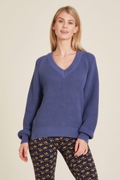 [W24C62] Loose knit sweater (indigo)